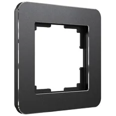 Изображение Рамка на 1 пост Platinum черный алюминий W0012608