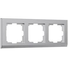 Изображение Рамка на 3 поста Stark (серебряный) W0031806